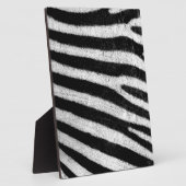 Trendy Schwarz-weiß Zebra Stripes Fotoplatte (Seite)