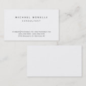 Trendy Schwarz-weiße Visitenkarte (Vorne/Hinten)