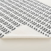 Trendy schwarzes u. weißes künstlerisches sherpadecke (3/4)