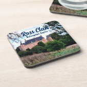 Trendy Scottish Ross Clans Balnagown Castle Getränkeuntersetzer (Linke Seite)