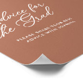 Trendy Script Advisor für das Grad-Zeichen Poster (Ecke)