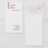 Trendy Script beruflich schlicht minimalistisch Visitenkarte (Vorne/Hinten)