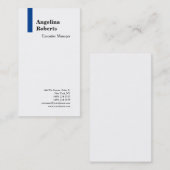 Trendy Script beruflich schlicht minimalistisch Visitenkarte (Vorne/Hinten)