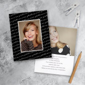 Trendy Script Foto Abschluss