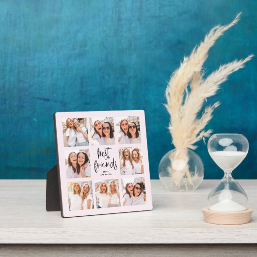 Trendy Script in Blush | Multi Foto Best Friends Fotoplatte (InSitu)