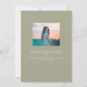 Trendy Script mit Arch Two Foto Abschluss Ankündigung (Rückseite)