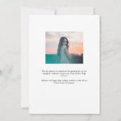 Trendy Script mit Arch Two Foto Abschluss Anno Ankündigung (Rückseite)