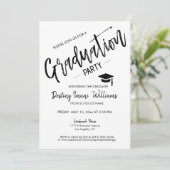 Trendy Script Modernes Foto für Minimalistische Ab Einladung (Stehend Vorderseite)