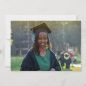 Trendy Script Modernes Foto für Minimalistische Ab Einladung (Rückseite)