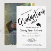 Trendy Script Modernes Foto für Minimalistische Ab Einladung (Vorne/Hinten)