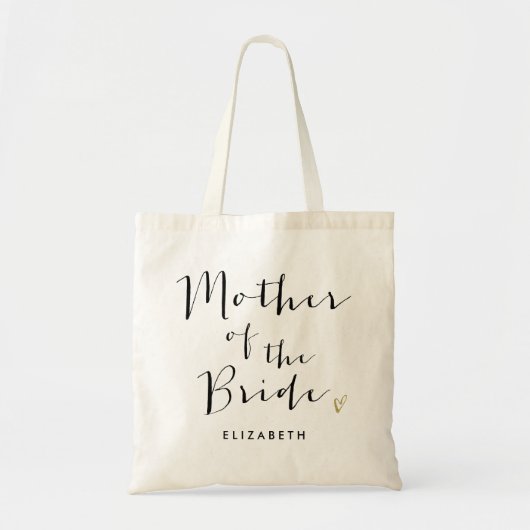 Trendy Script "Mutter der Braut" Tragetasche (Vorne)