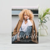 Trendy Script Overlay-Abschluss Ankündigung (Stehend Vorderseite)