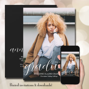 Trendy Script Overlay-Abschluss Ankündigung