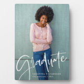 Trendy Script Overlay | ABSCHLUSS FOTO Fotoplatte (Vorderseite)