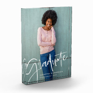 Trendy Script Overlay   Absolvent Fotoblock