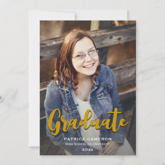 Trendy Script Overlay | Zwei Foto Abschluss Annou Ankündigung