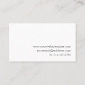 Trendy Script Pink Makeup Artist Business Cards  Visitenkarte (Rückseite)