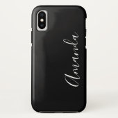 Trendy Script Schriftart (Schwarz) Case-Mate iPhone Hülle (Rückseite)