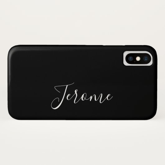 Trendy Script Schriftart (Schwarz) Case-Mate iPhone Hülle (Rückseite (Horizontal))