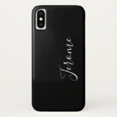 Trendy Script Schriftart (Schwarz) Case-Mate iPhone Hülle (Rückseite)