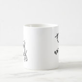 Trendy Script Top Me Off Kaffeetasse (Mittel)