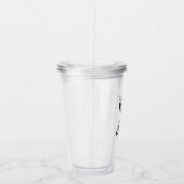 Trendy Script "Trauzeugin" Hochzeit Acryltrinkbecher (Rechts)