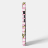 Trendy Scripture Pink Stripe Yellow Daffodils Bees Case-Mate iPhone Hülle (Rückseite / Links)