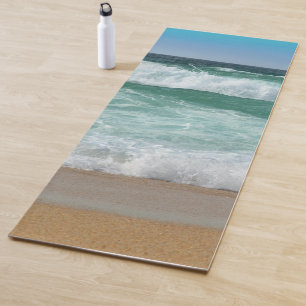 Trendy Sea Waves - Vorlage für Sandstrände am Meer Yogamatte