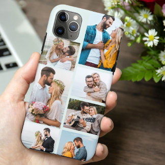 Trendy Seafoam 7 Foto Collage Case-Mate iPhone Hülle