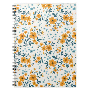 Trendy seamless vintage floral pattern. Endless de Notizblock