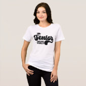 Trendy Senior 2025 Retro Tri-Blend Shirt (Vorderseite voll)
