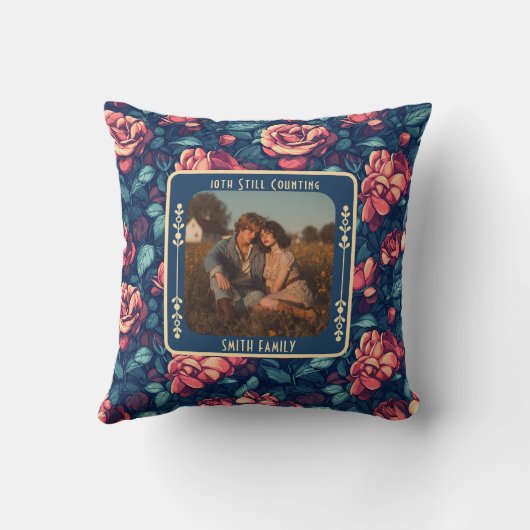 Trendy Sentimental 50. Hochzeitstag Kissen (Rückseite)