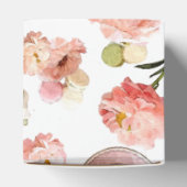 Trendy Shabby Chic Peonies and Macarons Set Geschenkschachtel (Oben)