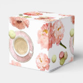 Trendy Shabby Chic Peonies and Macarons Set Geschenkschachtel (Rückseite)