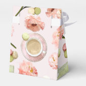 Trendy Shabby Chic Peonies and Macarons Set Geschenkschachtel (Rückseite)