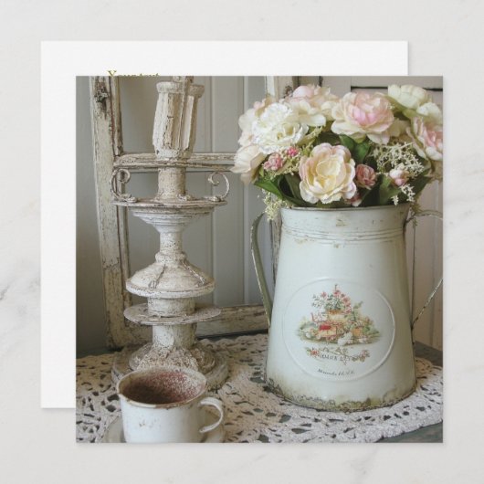 Trendy Shabby Chic photography White ja floral (Vorne/Hinten)