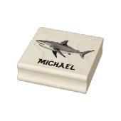 Trendy Shark Personalisiert Gummistempel (Stempel)