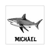 Trendy Shark Personalisiert Gummistempel (Prägung)