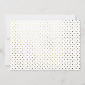 Trendy She glaubte Gold Foto Abschluss Card Einladung (Rückseite)