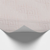 Trendy Shine geometrisches Muster Geschenkpapier (Ecke)