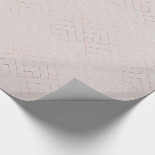 Trendy Shine geometrisches Muster Geschenkpapier (Ecke)