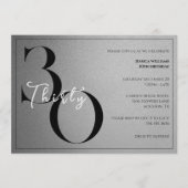 Trendy Shiny Modern Unisex 30th Birthday Einladung (Vorderseite)