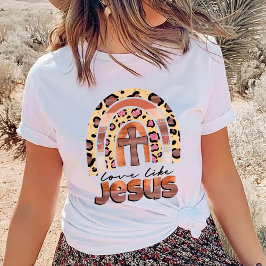 Trendy Shirt, Christliches Shirt, Liebe wie Jesus  T-Shirt