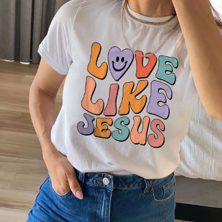 Trendy Shirt, Christliches Shirt, Liebe wie Jesus T-Shirt