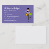 Trendy Shopping Boutique Business Cards Visitenkarte (Vorne/Hinten)