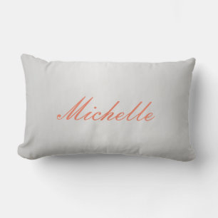 Trendy Silver Gray Modern Beruflich Lendenkissen
