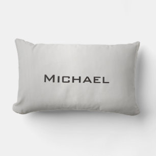 Trendy Silver Gray Modernes Beruflich Lendenkissen