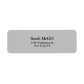 Trendy Silver Gray Schlicht Elegant Moderne Legibl (Vorne)