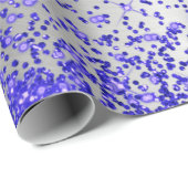 Trendy Silver Metallic Lila Glitzer Geschenkpapier (Rolleneckpunkt)