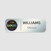 Trendy Silver Safety Button Name Magnetic Custom L (Vorderseite)